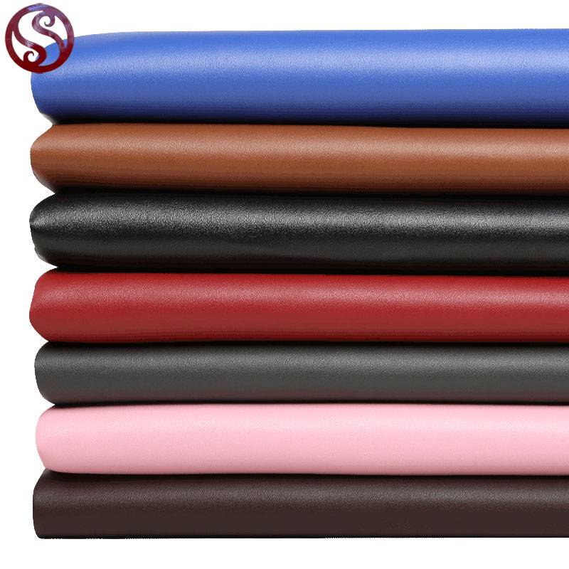 synthetic sheep skin soft faux PU leather roll raw materials